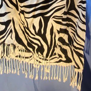 animal print scarf/wrap 28" by 72" long